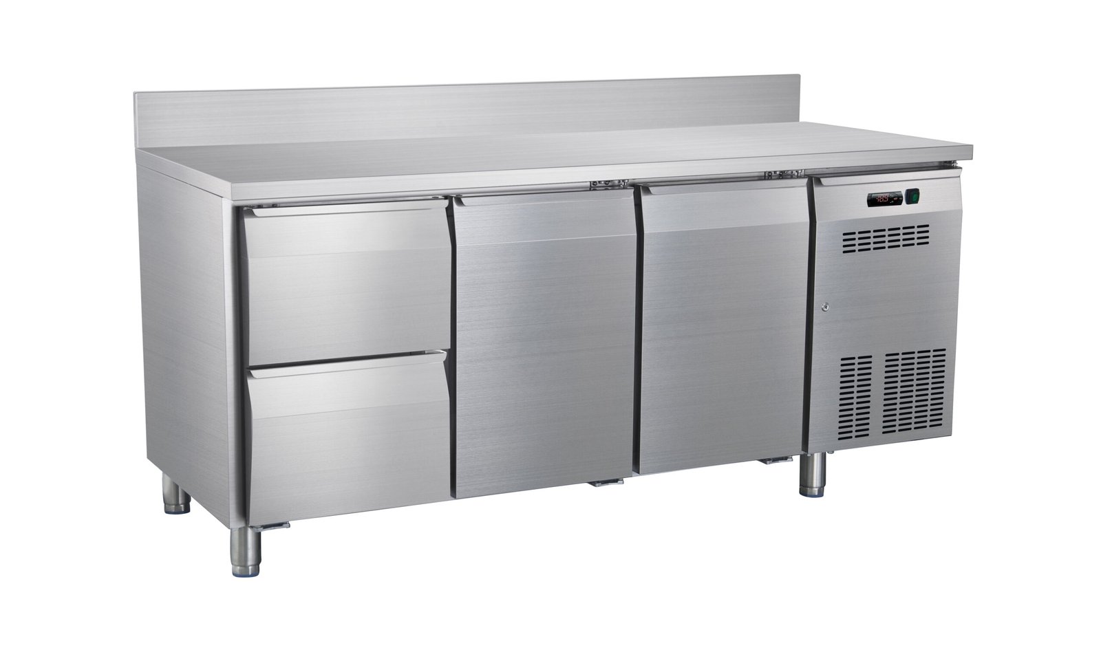 Stainless steel counter refrigerator for restaurant or hotel