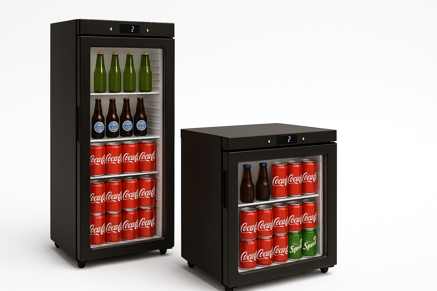 Black Beverage Display Cooler with Glass Door Use For Hotel,Restaurant,Convenience store,Snack bar