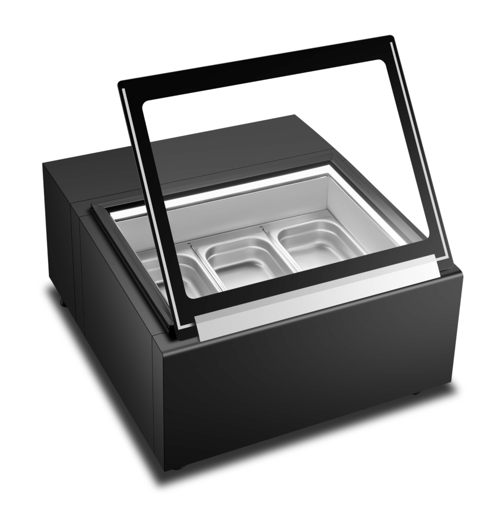 Square ice cream display ice cream showcase